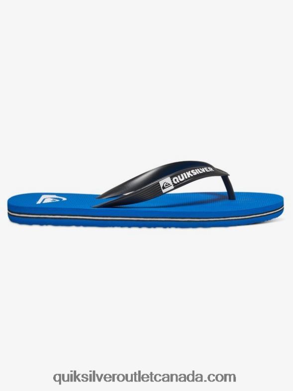 CA Quiksilver Men Molokai Flip-Flops black/blue TX4R21589