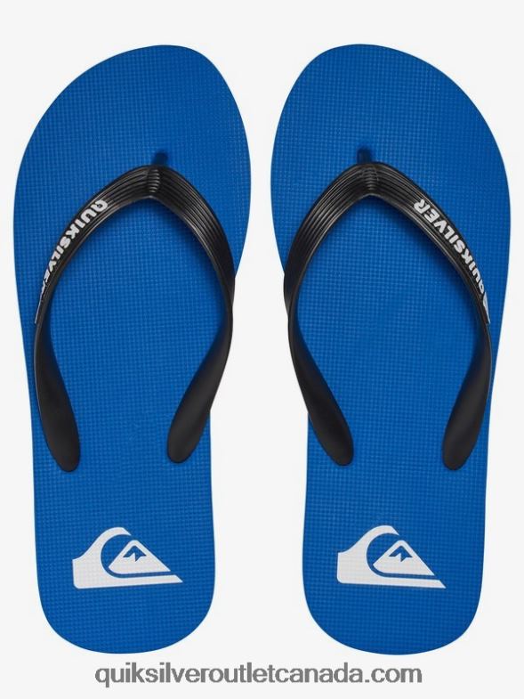 CA Quiksilver Men Molokai Flip-Flops black/blue TX4R21589