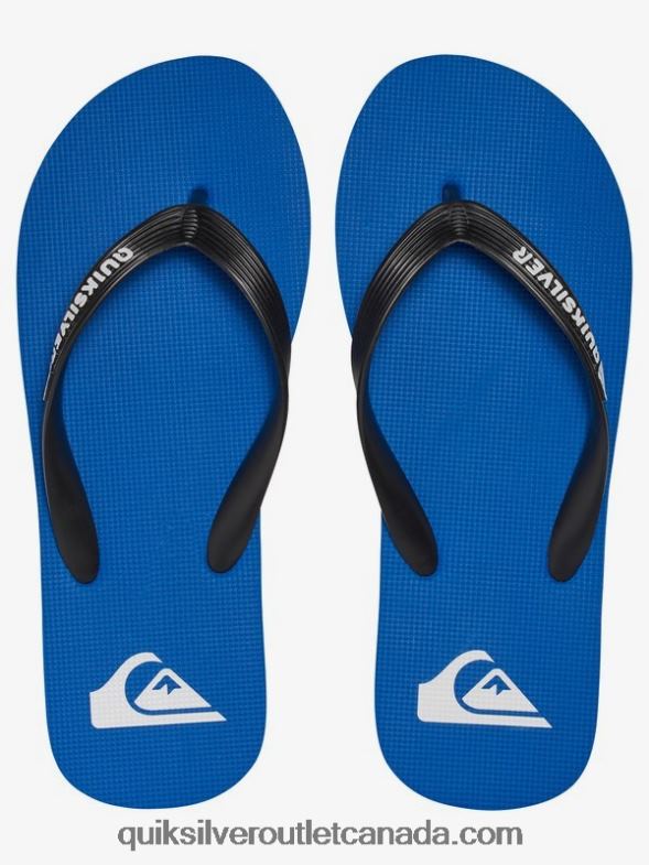 CA Quiksilver Men Molokai Flip-Flops black/blue TX4R21589