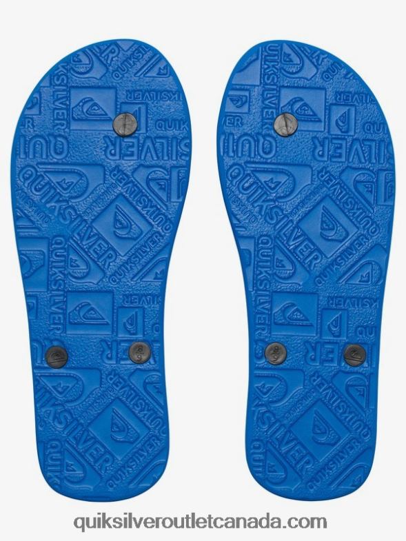 CA Quiksilver Men Molokai Flip-Flops black/blue TX4R21589