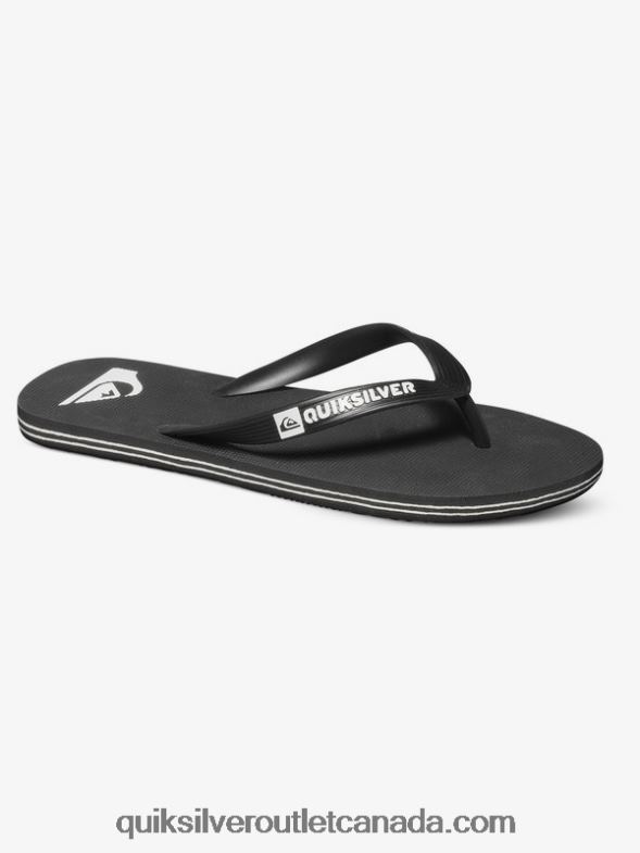 CA Quiksilver Men Molokai Flip-Flops black/white TX4R21591
