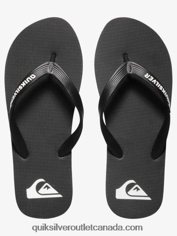 CA Quiksilver Men Molokai Flip-Flops black/white TX4R21591