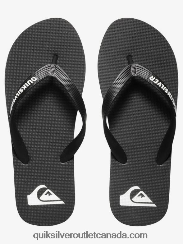 CA Quiksilver Men Molokai Flip-Flops black/white TX4R21591
