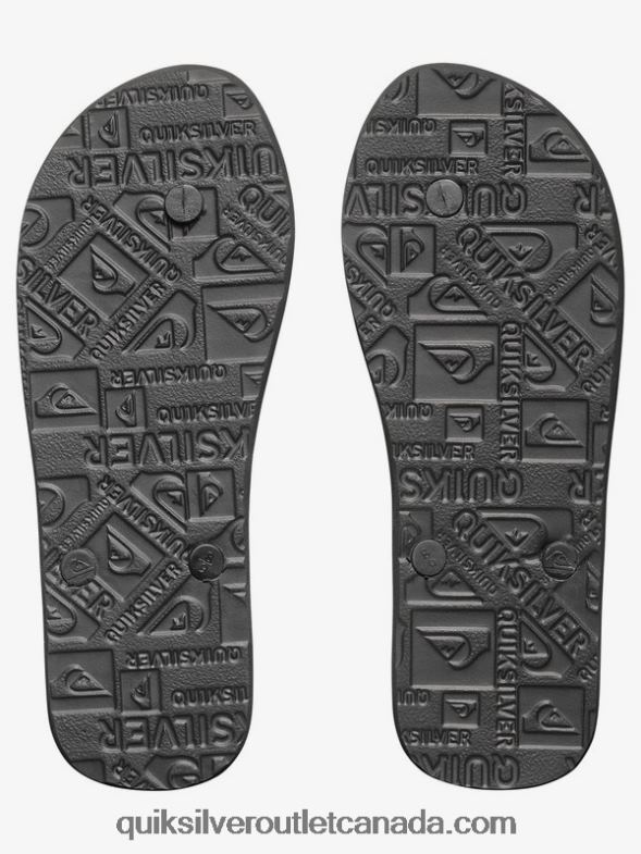 CA Quiksilver Men Molokai Flip-Flops black/white TX4R21591