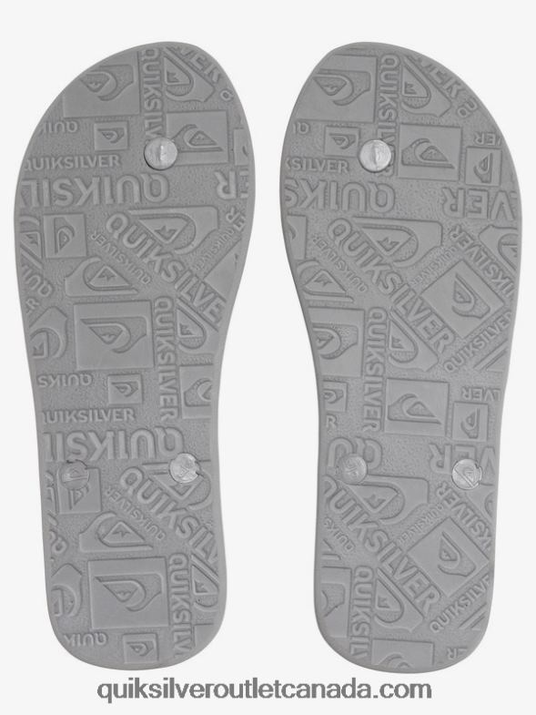 CA Quiksilver Men Molokai Flip-Flops grey TX4R21590