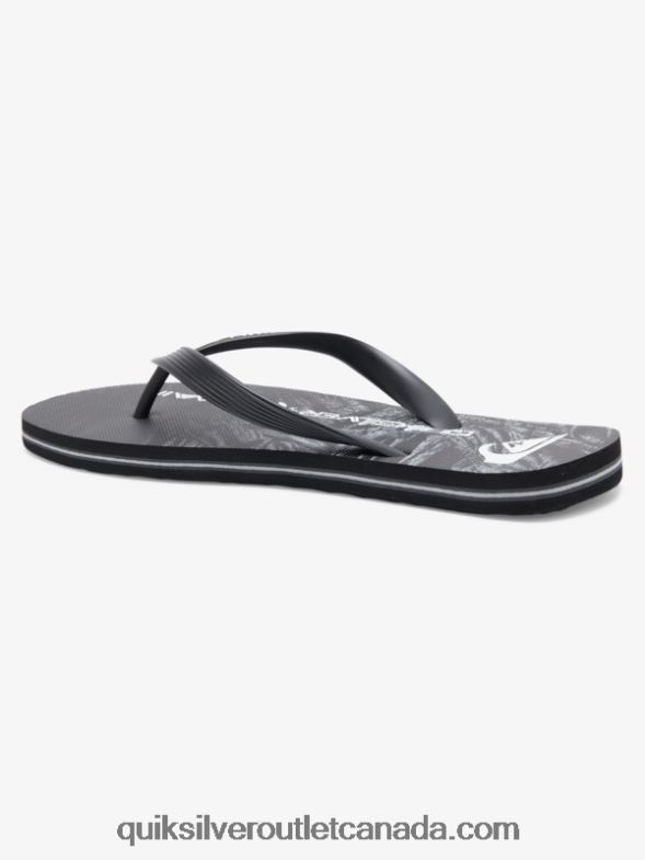 CA Quiksilver Men Molokai Homegrown Flip-Flops black TX4R21860