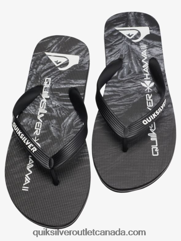 CA Quiksilver Men Molokai Homegrown Flip-Flops black TX4R21860