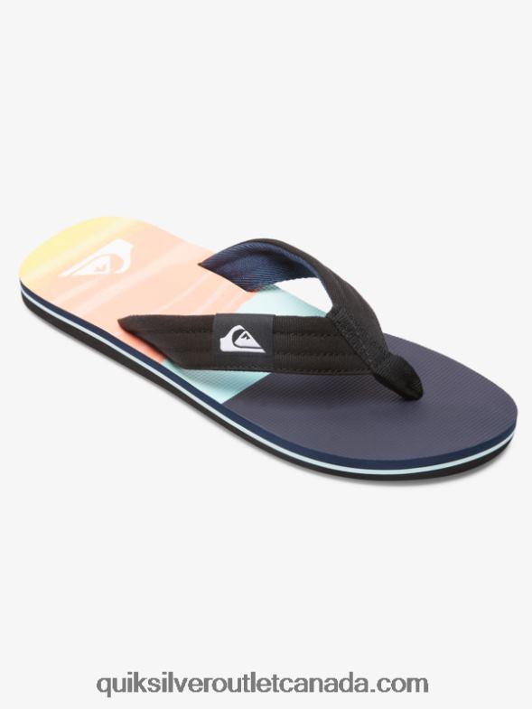 CA Quiksilver Men Molokai Layback Sandals black/blue TX4R21832