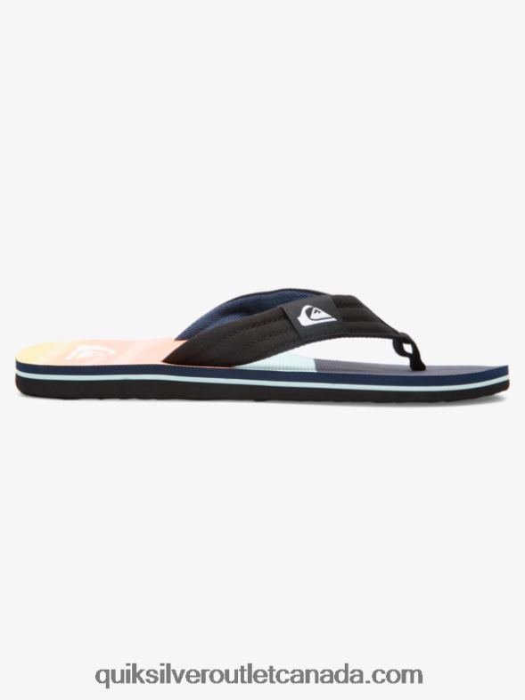 CA Quiksilver Men Molokai Layback Sandals black/blue TX4R21832