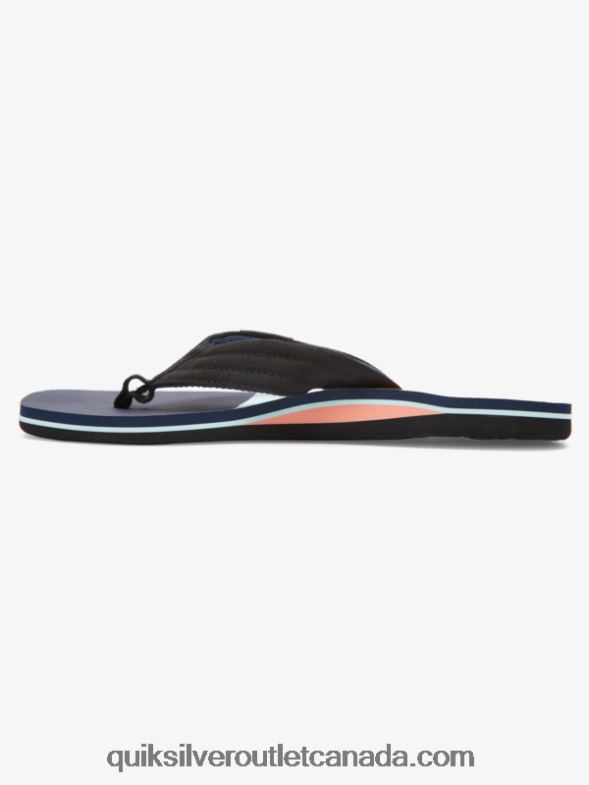 CA Quiksilver Men Molokai Layback Sandals black/blue TX4R21832