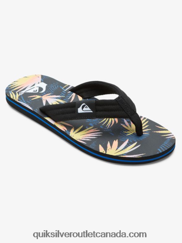 CA Quiksilver Men Molokai Layback Sandals black/blue/pink TX4R2501