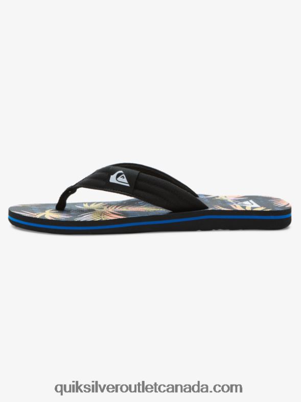CA Quiksilver Men Molokai Layback Sandals black/blue/pink TX4R2501