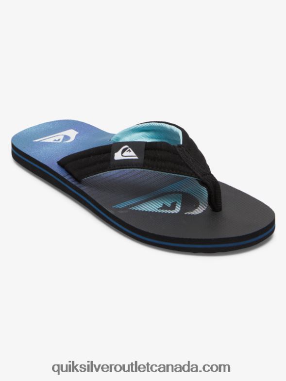 CA Quiksilver Men Molokai Layback Sandals black/green/blue TX4R2496