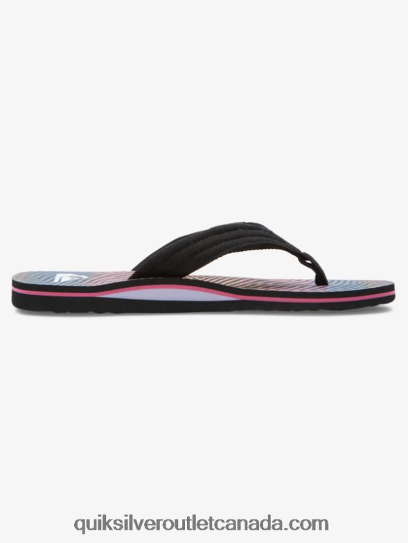 CA Quiksilver Men Molokai Layback Sandals black/orange/grey TX4R2502