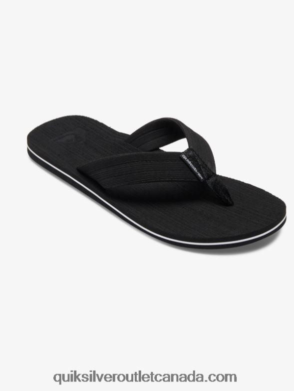 CA Quiksilver Men Molokai Layback Sandals black/white TX4R21249