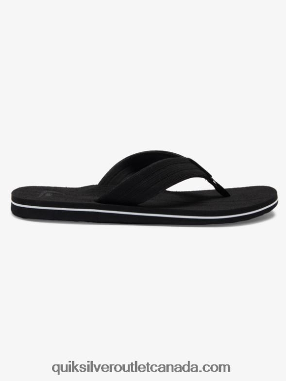 CA Quiksilver Men Molokai Layback Sandals black/white TX4R21249