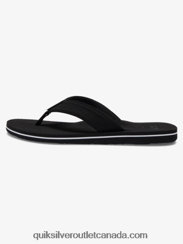 CA Quiksilver Men Molokai Layback Sandals black/white TX4R21249