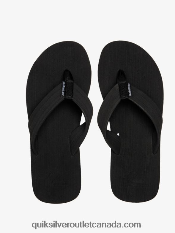CA Quiksilver Men Molokai Layback Sandals black/white TX4R21249