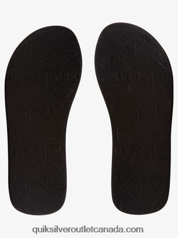 CA Quiksilver Men Molokai Layback Sandals black/yellow TX4R21833