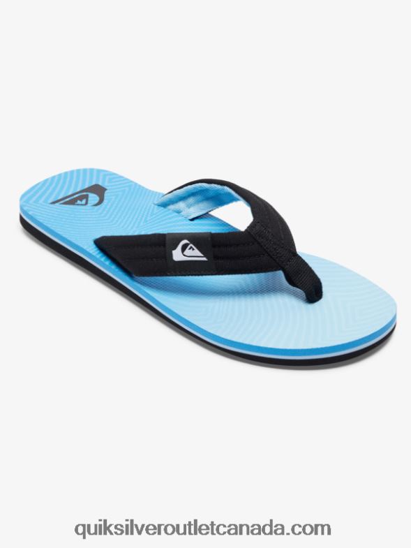 CA Quiksilver Men Molokai Layback Sandals blue 8 TX4R2503