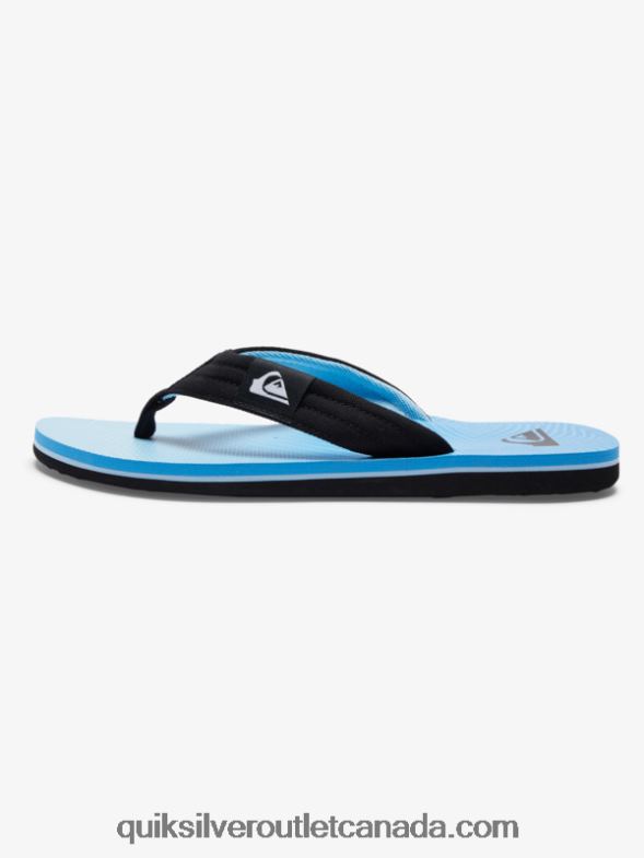 CA Quiksilver Men Molokai Layback Sandals blue 8 TX4R2503