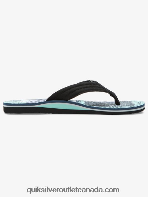 CA Quiksilver Men Molokai Layback Sandals blue/grey TX4R2504
