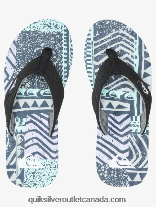 CA Quiksilver Men Molokai Layback Sandals blue/grey TX4R2504