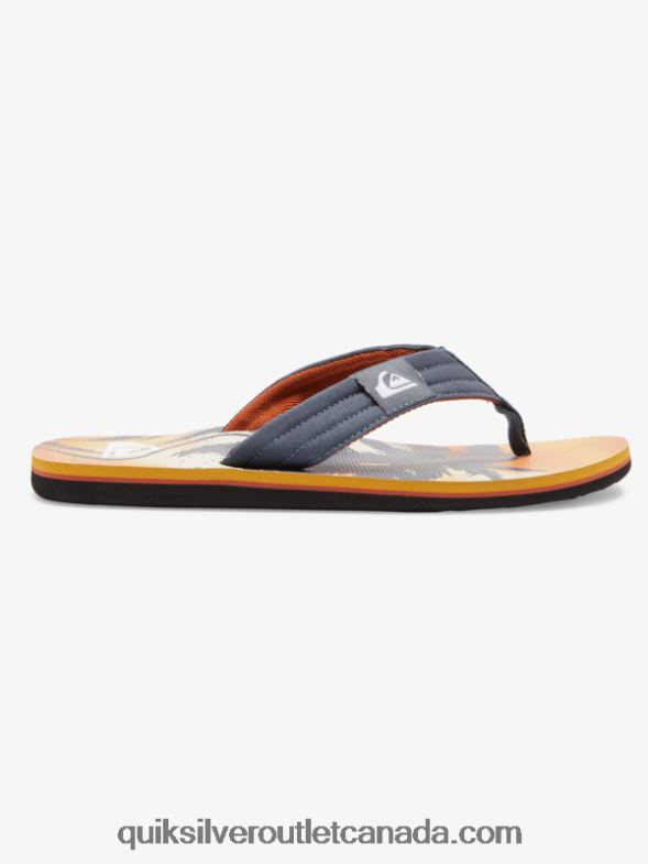 CA Quiksilver Men Molokai Layback Sandals grey 1 TX4R2493