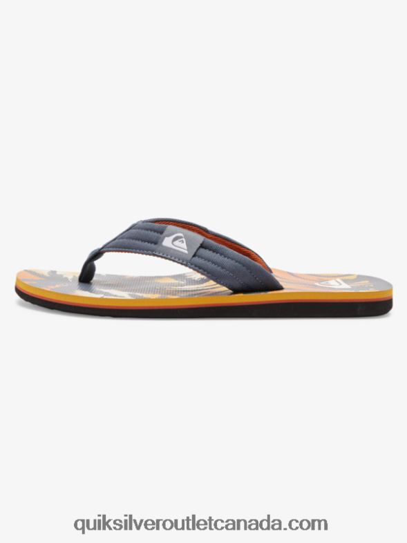 CA Quiksilver Men Molokai Layback Sandals grey 1 TX4R2493