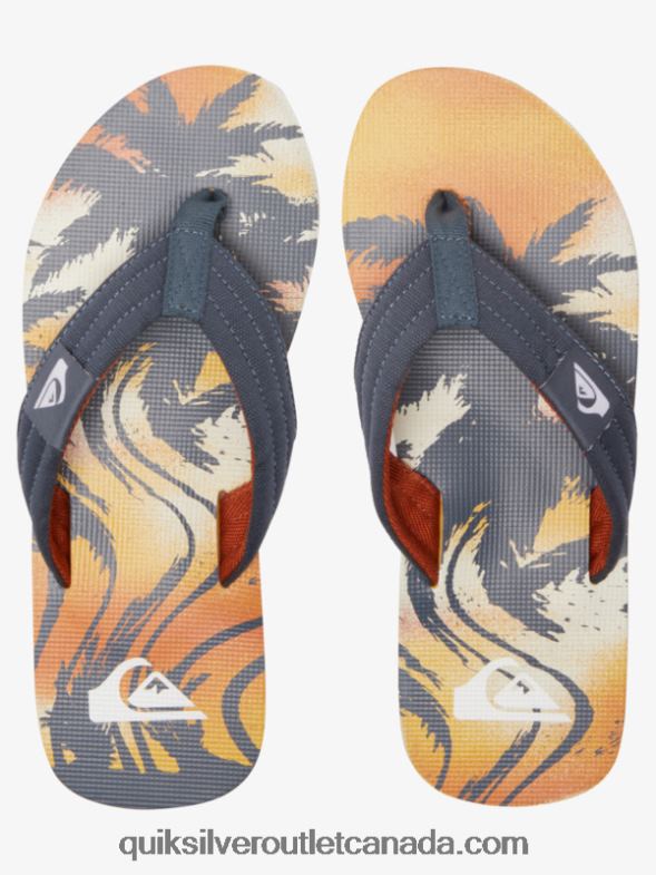 CA Quiksilver Men Molokai Layback Sandals grey 1 TX4R2493