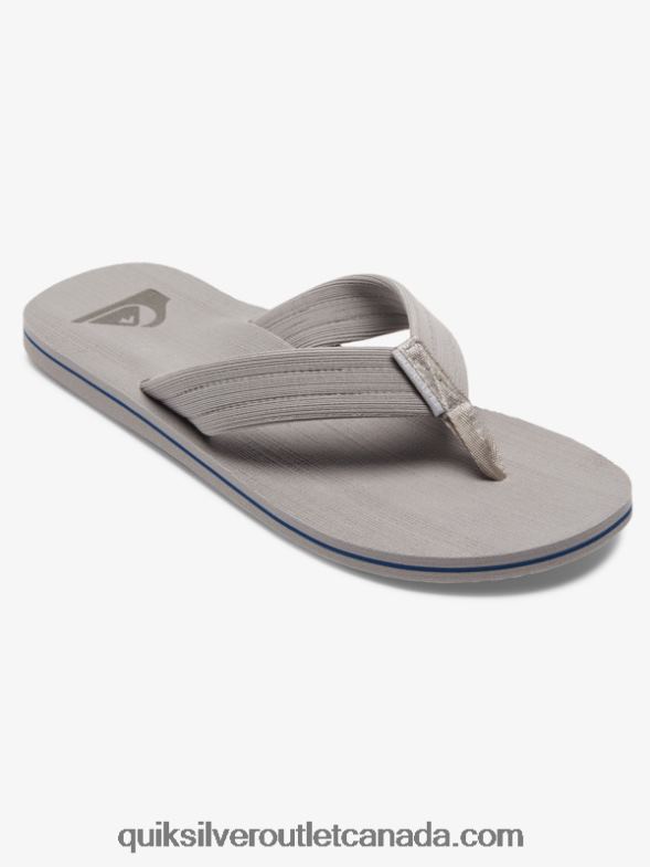 CA Quiksilver Men Molokai Layback Sandals grey/white TX4R21250