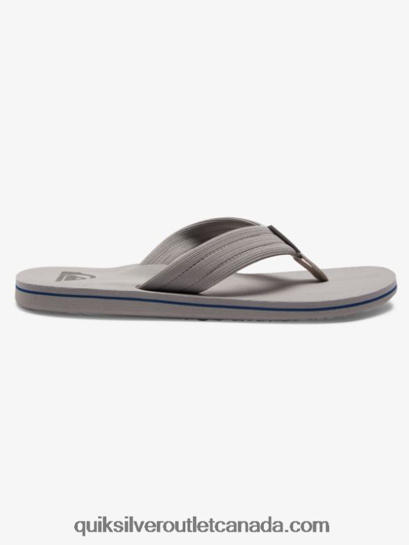 CA Quiksilver Men Molokai Layback Sandals grey/white TX4R21250