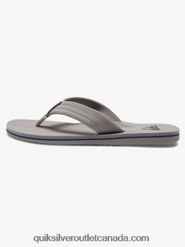 CA Quiksilver Men Molokai Layback Sandals grey/white TX4R21250