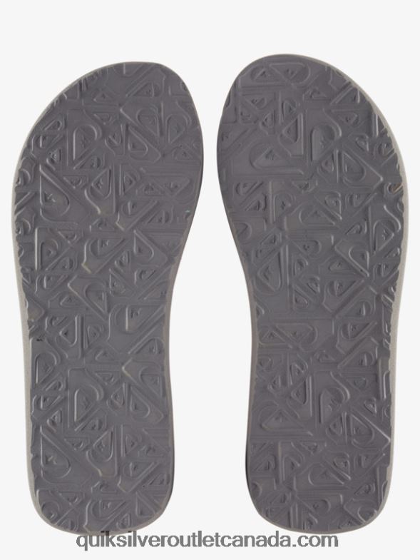 CA Quiksilver Men Molokai Layback Sandals grey/white TX4R21250