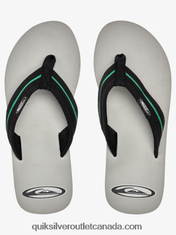 CA Quiksilver Men Molokai Layback Saturn Sandals grey 1 TX4R21294