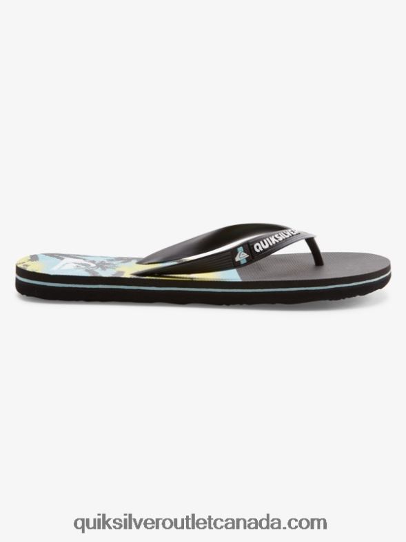 CA Quiksilver Men Molokai Panel Flip-Flops black TX4R2574
