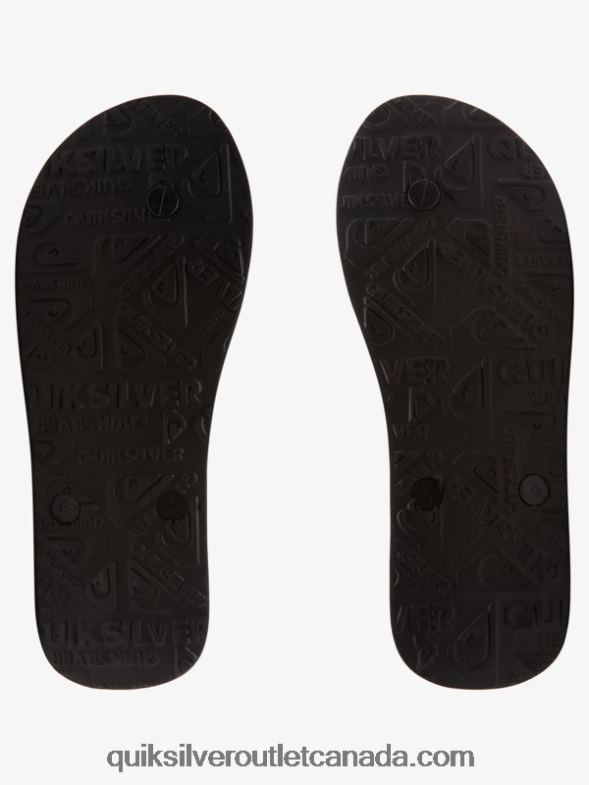 CA Quiksilver Men Molokai Panel Flip-Flops black TX4R2574