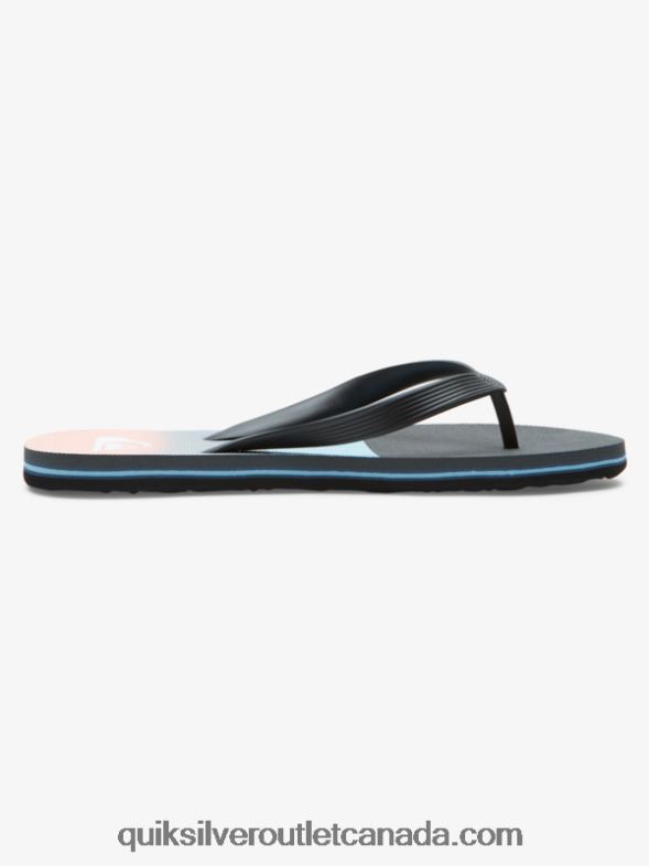 CA Quiksilver Men Molokai Panel Flip-Flops blue/orange TX4R2571