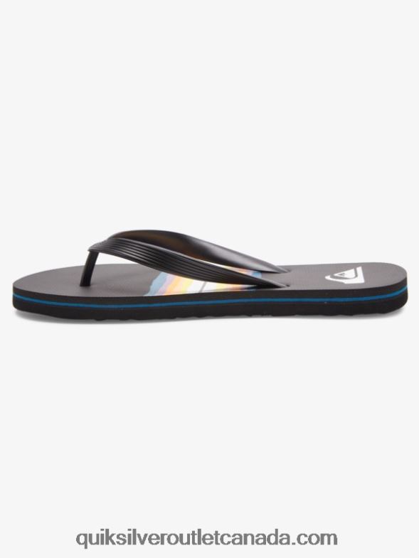 CA Quiksilver Men Molokai Resin Tint Flip-Flops black TX4R21791