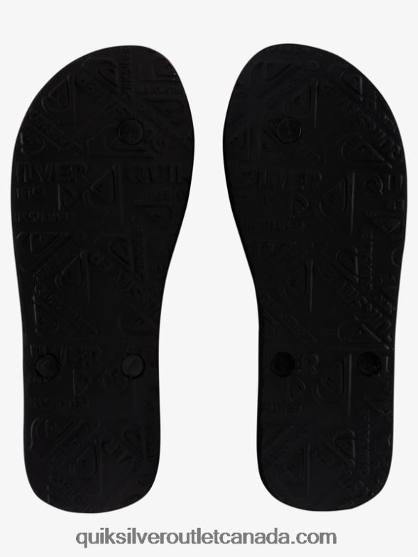 CA Quiksilver Men Molokai Resin Tint Flip-Flops black/blue/grey TX4R21789