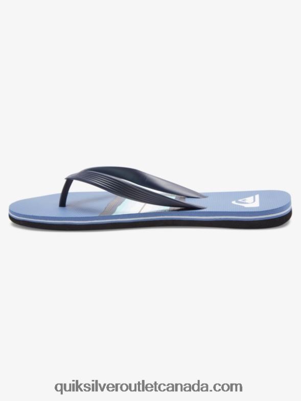 CA Quiksilver Men Molokai Resin Tint Flip-Flops grey 1 TX4R21790