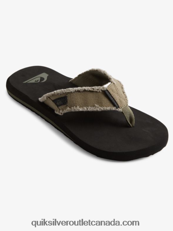 CA Quiksilver Men Monkey Abyss Sandals green/black/brown TX4R21292