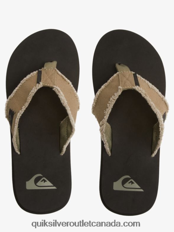 CA Quiksilver Men Monkey Abyss Sandals green/black/brown TX4R21292