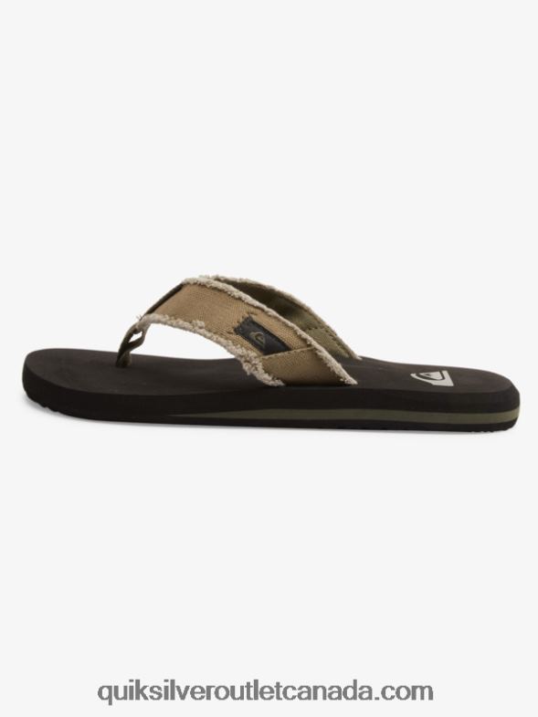 CA Quiksilver Men Monkey Abyss Sandals green/black/brown TX4R21292