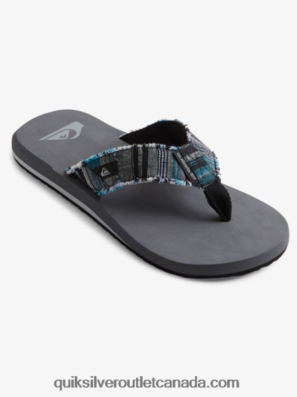 CA Quiksilver Men Monkey Abyss Sandals grey 3 TX4R21293