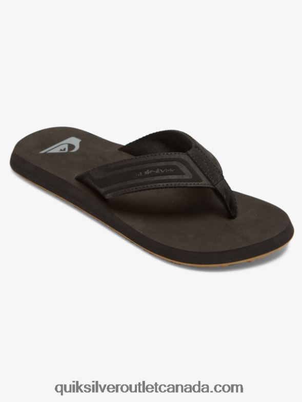 CA Quiksilver Men Monkey Wrench Core Slide Sandals black TX4R2971