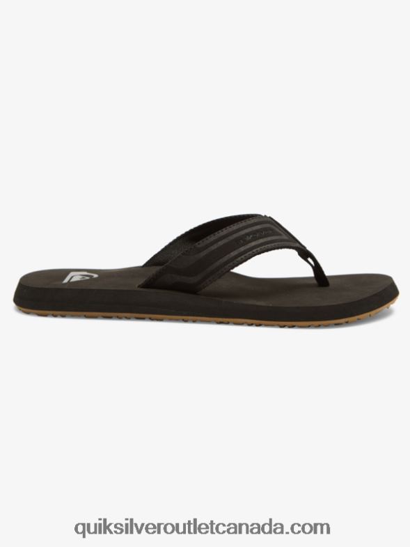 CA Quiksilver Men Monkey Wrench Core Slide Sandals black TX4R2971
