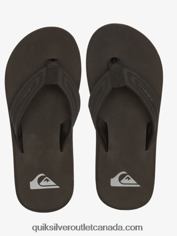 CA Quiksilver Men Monkey Wrench Core Slide Sandals black TX4R2971