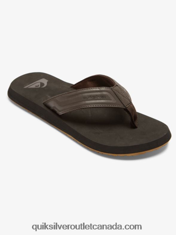 CA Quiksilver Men Monkey Wrench Core Slide Sandals brown 1 TX4R2972