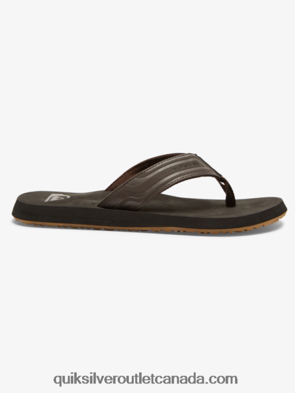 CA Quiksilver Men Monkey Wrench Core Slide Sandals brown 1 TX4R2972